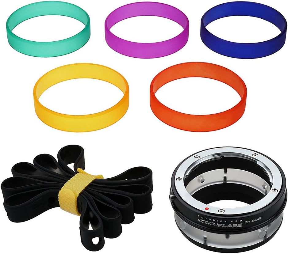 ArtFX CY to Sony E Adapter with ColorFlare Rings
