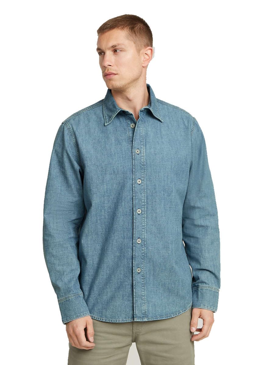 Camisa Regular Denim G-Star con tejido de algodón resistente para invierno 8