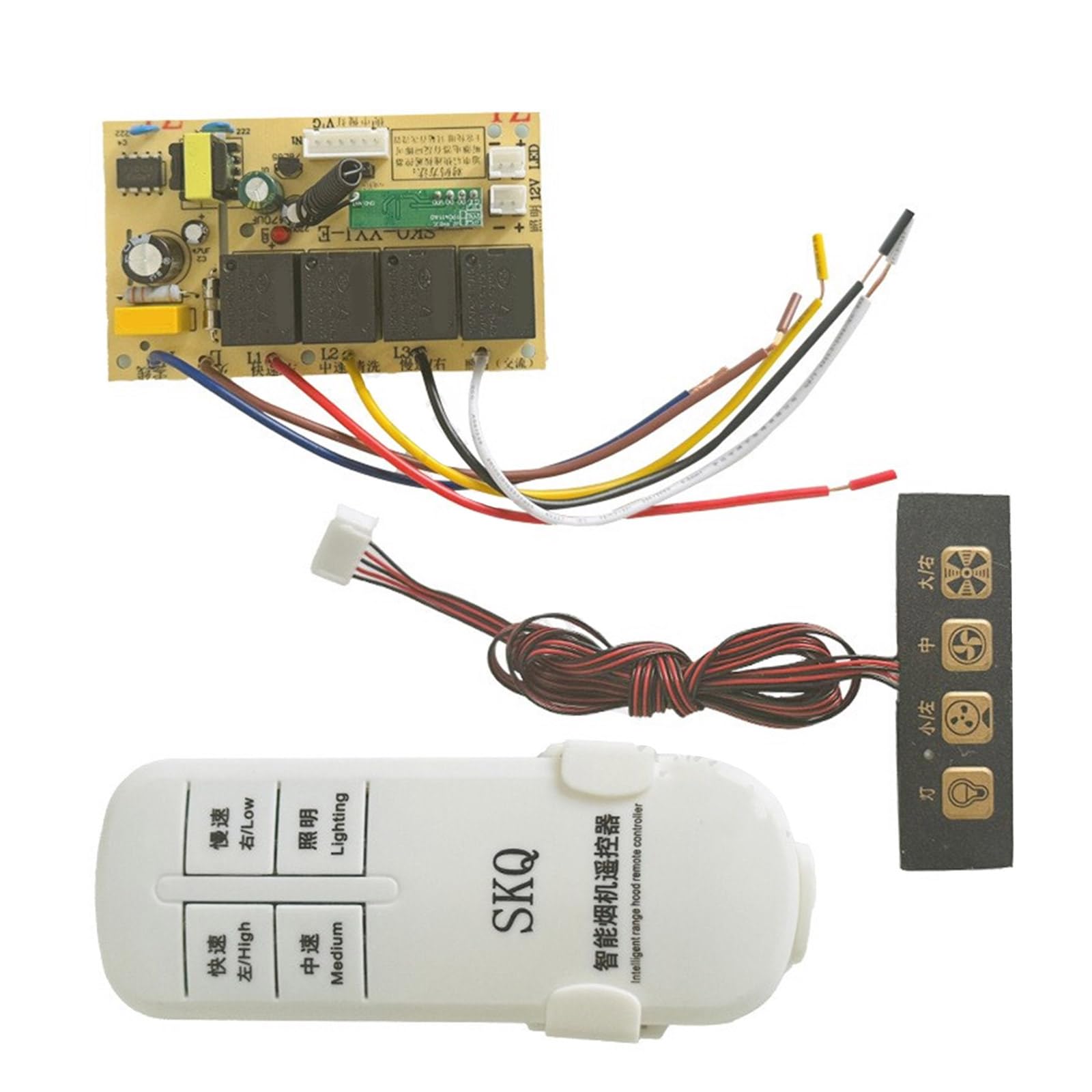 Msioytog Ranges Hood Board Maintenance General Control Computer Circuit with Remote Controller Replacement Heating Appliance Parts