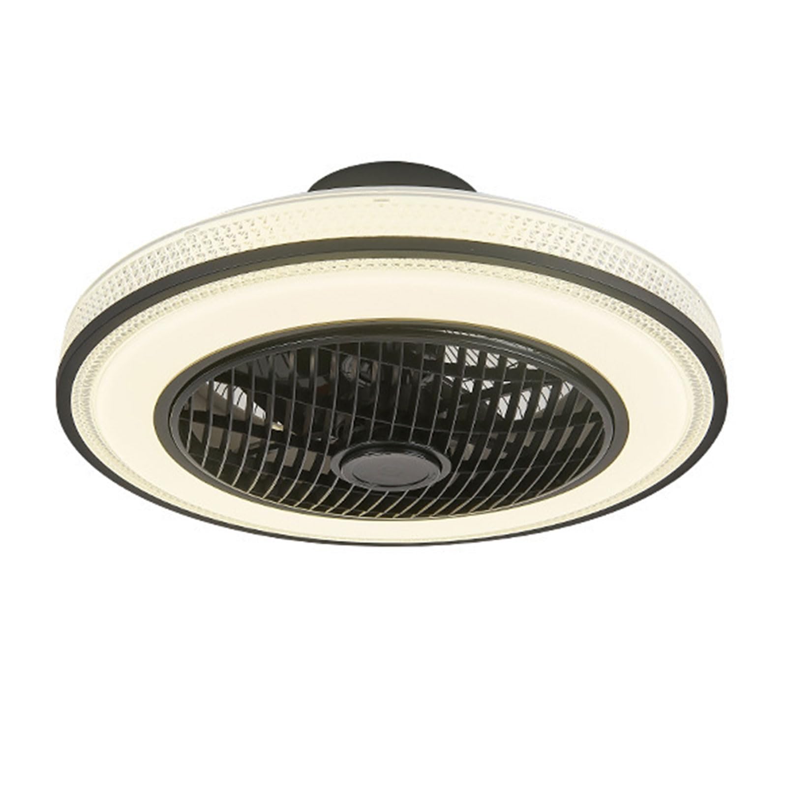HXYSXHJUO Modern Black Ceiling Fans with Light Remote 3 Speeds Fan Bedroom Dining Room Mute 30W LED Dimmable Lighting