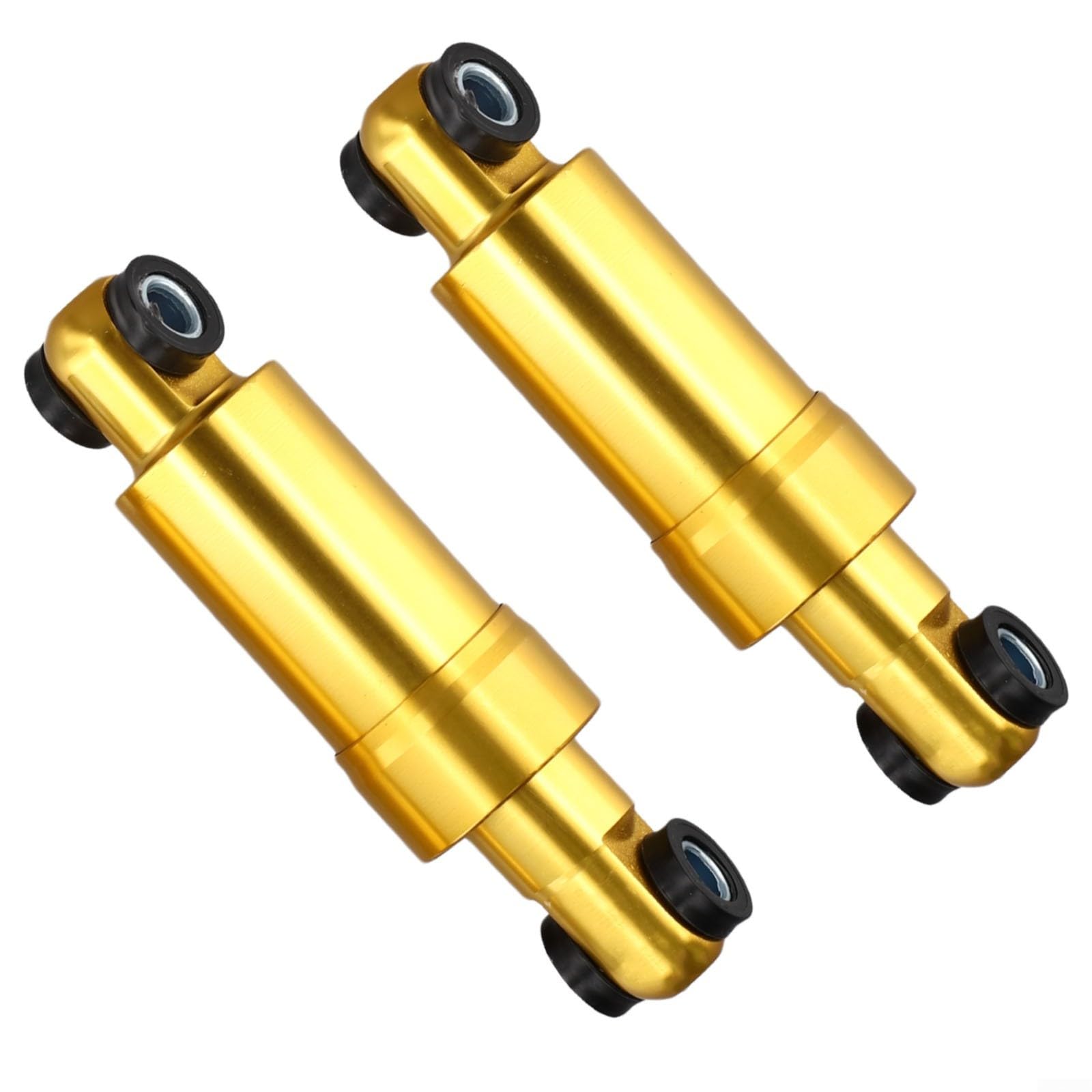 Electric Scooter Rear Shock Absorber, Bicycle Suspension For E-Bike, 125mm 150mm Length, Metal Build, Red Color, Pair Replacement Part(gold 125mm)