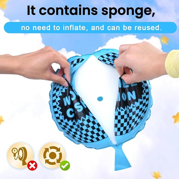 PBAHAUP Cuscino Scorreggione per Scherzi Divertentissimi, Cuscino Auto Gonfiante con Suono Realistico per Feste, Scherzi e Risate, Confezione da 5 Pezzi - 3
