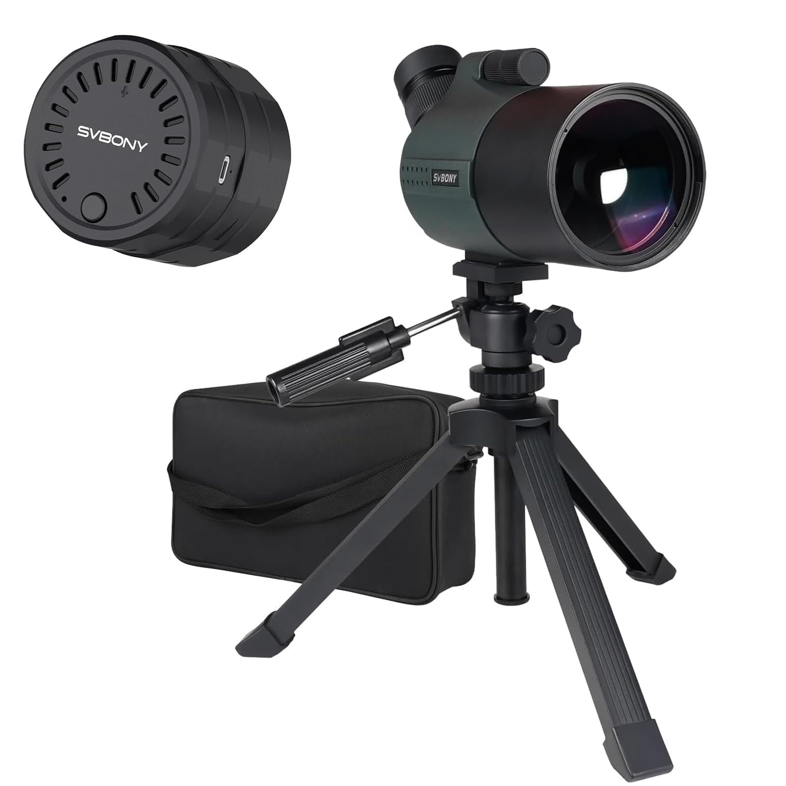 Svbony SV41Pro Mak 28-84X80 Spektiv mit SC002 WiFi Spektiv Kamera, FMC Dual Speed Fokus für Sportschützen, Wasserdichtes Spektive mit Stativ für Vogelbeobachtung Mond Astronomische Beobachtung, Starg