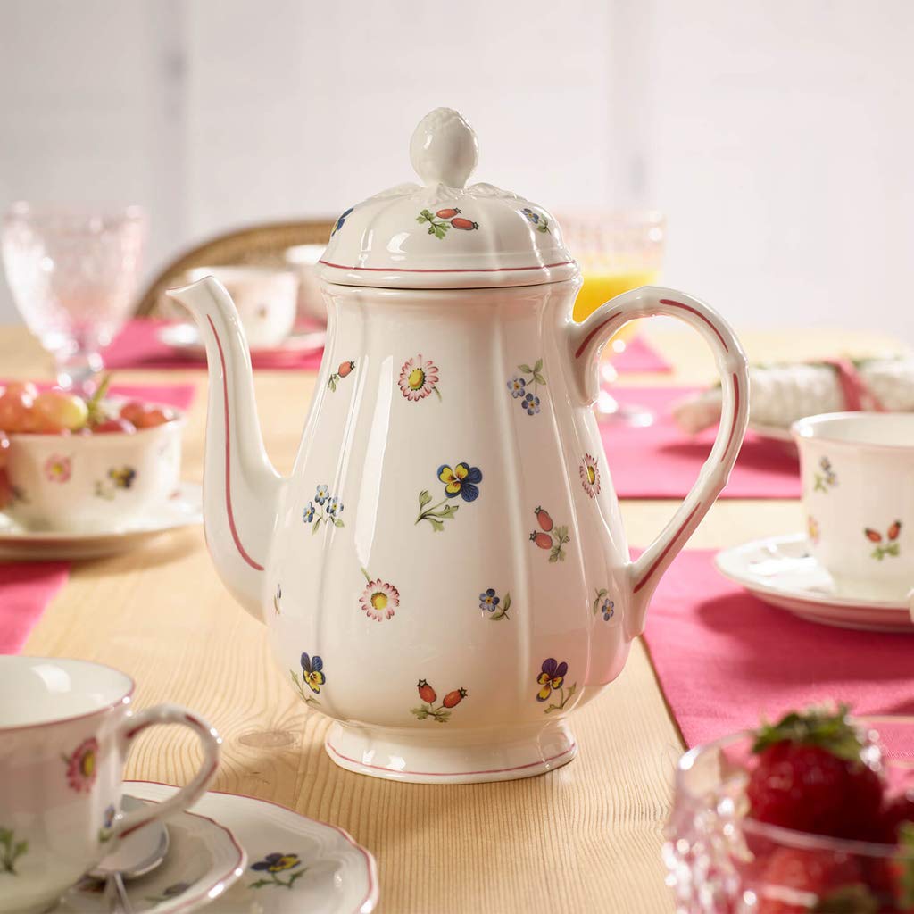 Villeroy & Boch Petite Fleur Cafetera para 6 Personas de 1.25 L, Porcelana, Multicolor, 20x20x25 cm
