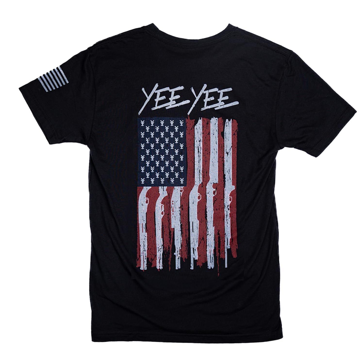 Yee Yee Apparel Flag Graphic Tee Shirt – Men’s Graphic Tees and Short Sleeve Shirts with American Flag Design