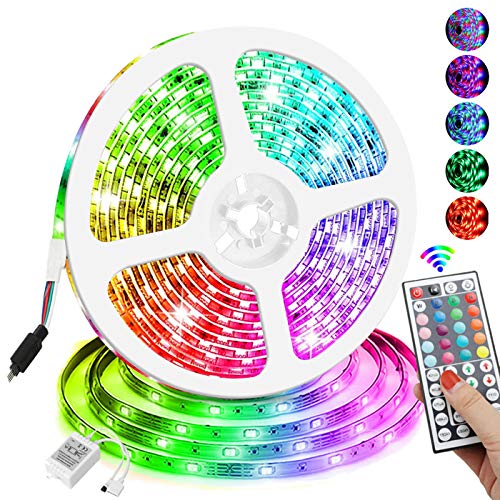 Kitmose Rgb Led Strip Lights, 16.4 Ft 300 Led Fairy Lights, Color Changing Led Light Strip Waterproof With 44 Keys Ir Remote Control For Bedroom Party Wedding Indoor Outdoor Wall Decor #TOP14
