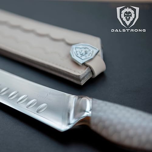 Miniatura 9 de Dalstrong Cuchillo de rebanar - 12 pulgadas - Serie Frost Fire - Acero 10Cr15CoMoV de alto cromo - Cuchillo de tallar con acabado de chorro de arena