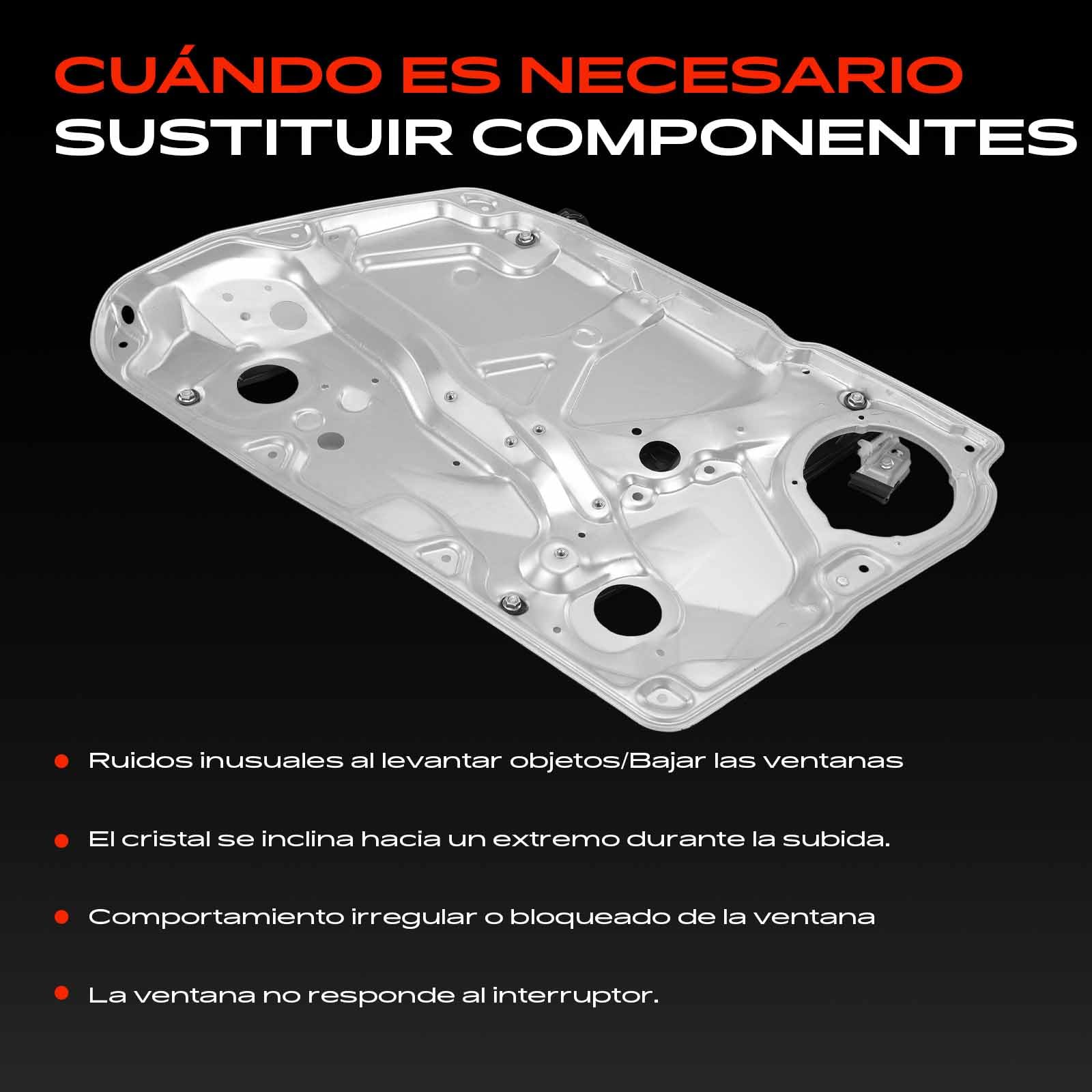 Frankberg Regulador de ventana con placa base delantero derecho 3B1837462
