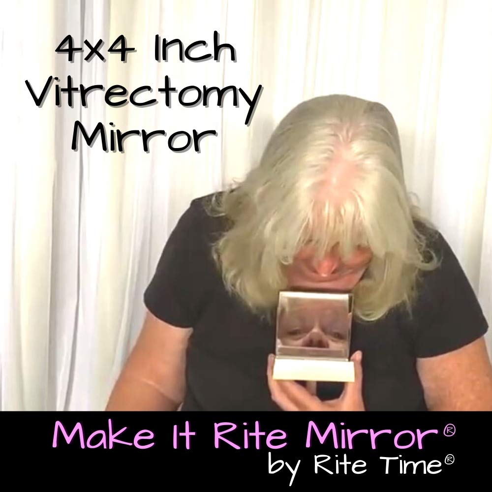 4" Wide 2Way Make It Rite Mirror for face Down vitrectomy Eyesight and