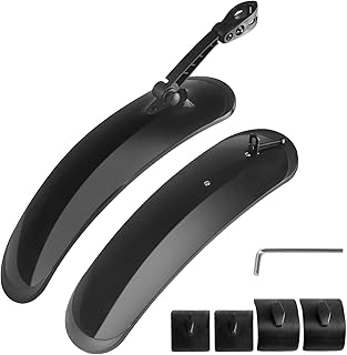 MAKELEN MAKELEN Fat Tire Bike Fender for 3.0-4.0 Wide Tire Mudguard Set Front and Rear 2 Parts-Universal Full Cover Thicken Bicycle Mud Guard Mudflap for Electric Bike Beach Bike