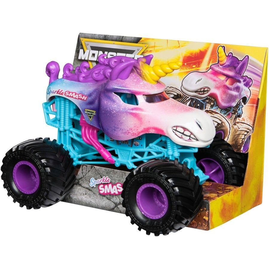 Amazon.co.jp: モンスタージャム スパークル スマッシュ 1:24スケール