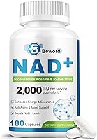 Vista 1 de Suplemento liposomal NAD de 2000 mg, 180 cápsulas, fórmula 4 en 1 con ribósido de nicotinamida, trans-resveratrol, TMG y vitamina B3 Sin OMG