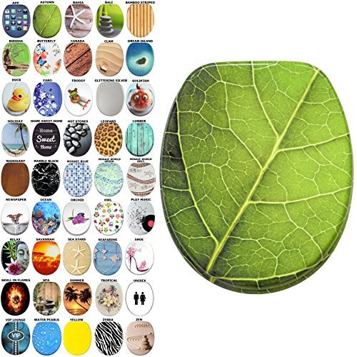 Sanilo Soft Close Toilet Seat, Wide Choice of New Toilet Seats, Stable Hinges, Easy to Mount (Autumn) — image 1