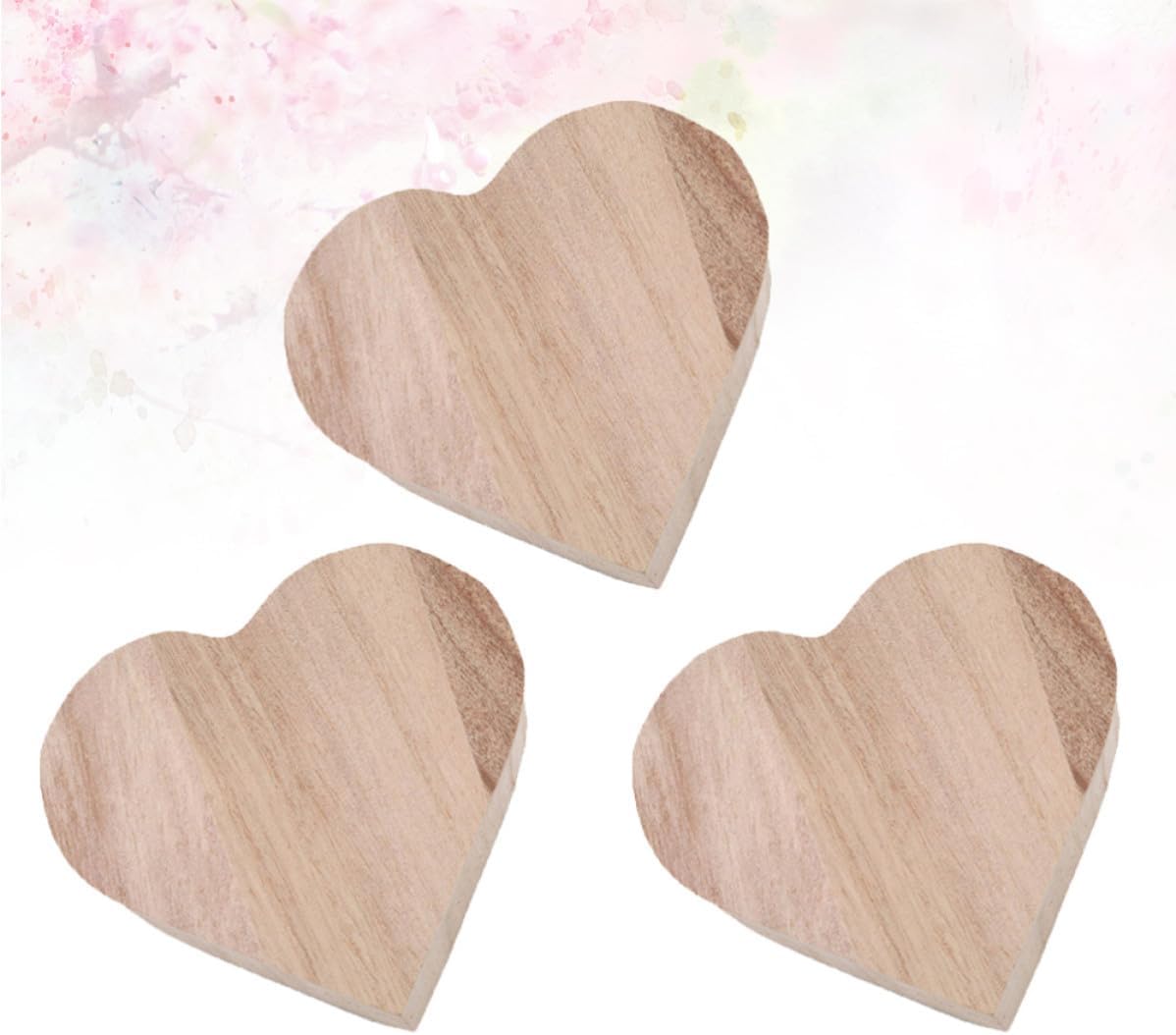 DOITOOL 3pcs Heart Wooden Jewelry Box for Valentine’s Day Gift Storage image 4