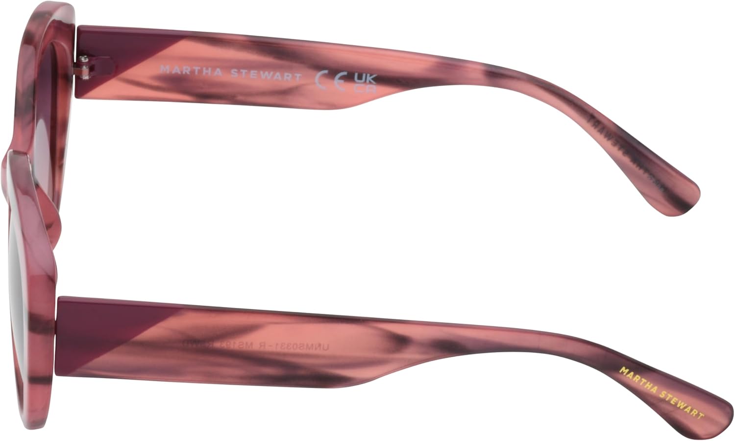 Martha Stewart Women's Ms193 Retro Modern Uv400 Protective Oval Sunglasses-Timeless Gifts for Her, 53.7mm