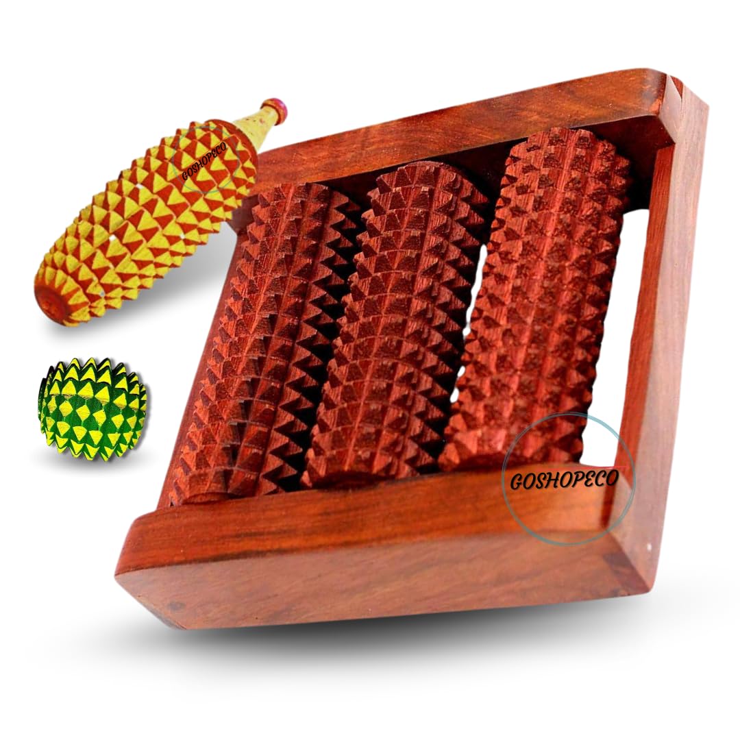 GOSHOPECO Wooden Foot Massager 3 Rollers with wooden Ball and karela, muscle Therapy for Stress Relief and Improved Blood Circulation (set of 3) (B0D2BNQ7HX) Amazon Price History, Amazon Price Tracker