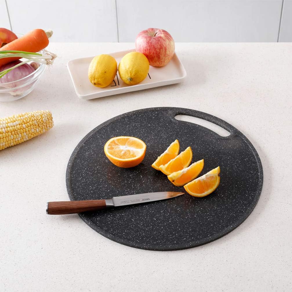 Cabilock Kitchen Cutting Board, Round Plastic Chopping Board - Image 4