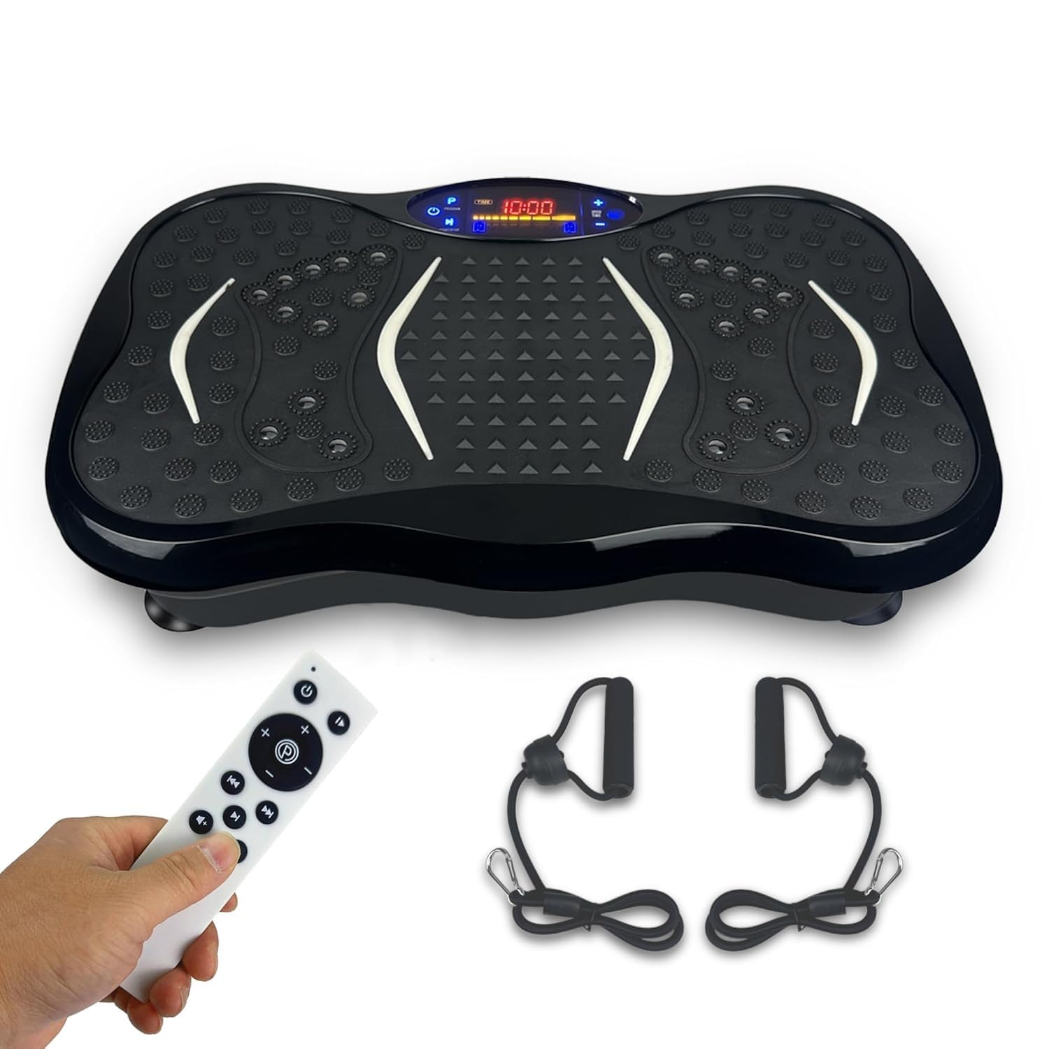 ACU LIFE Vibration Plate Exercise Massager Fitness Slimming Full Body Shaper Weight Loss Machine with Running, Jogging & Walk Mode, Red-image-11