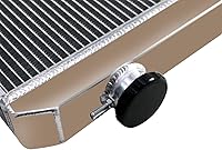 Vista 9 de Radiador de aluminio para 1958-1984 Toyota Land Cruiser FJ40 FJ45 gasolina 3.9L 4.2L, 3 hileras radiadores de aluminio