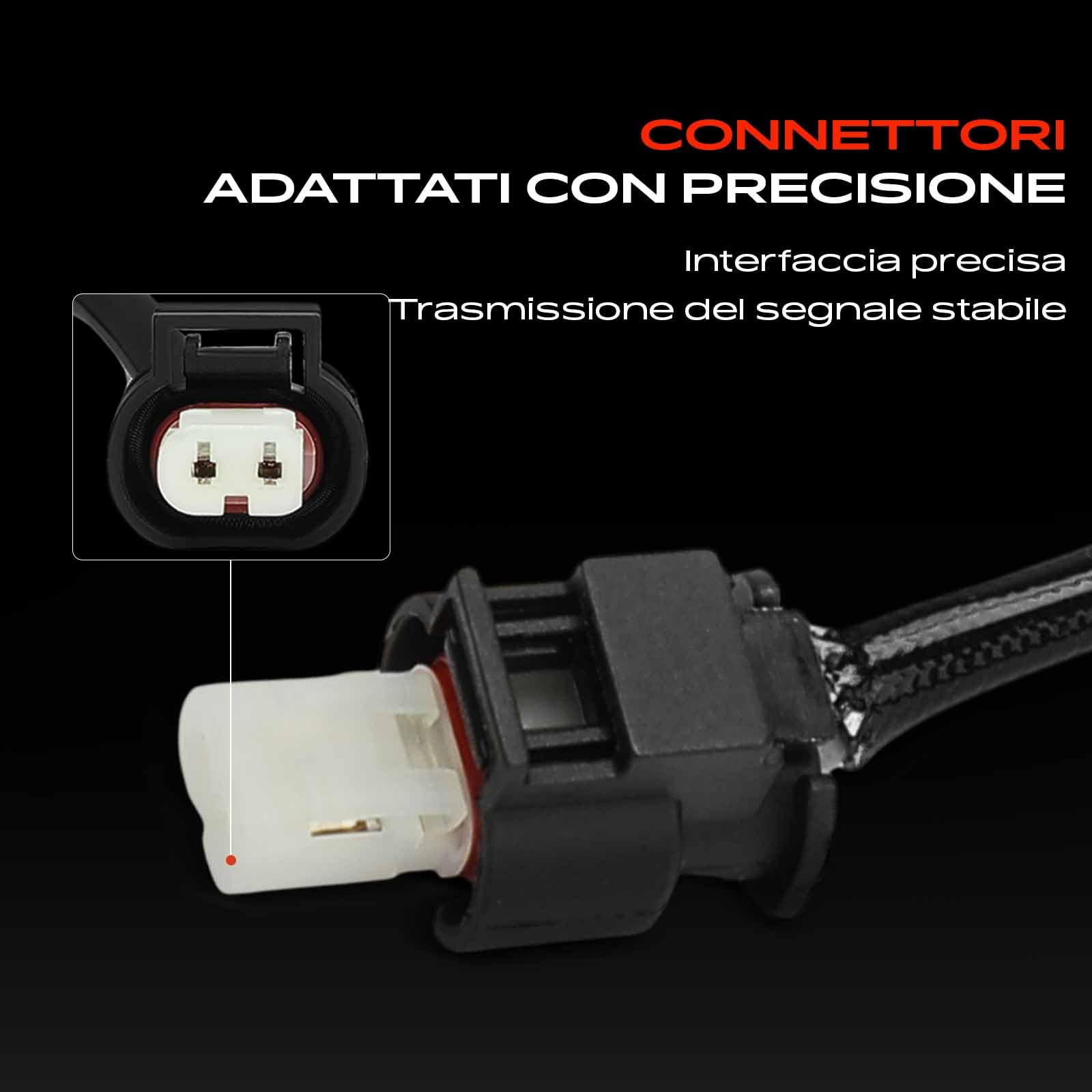 Frankberg Sensore temperatura gas di scarico Sensore gas di scarico 2-Poli Compatibile con B-Class W242 W246 Fortwo Coupé 451 CLA Shooting Brake X117 GLClasse A X156 Classe A W176 Replace# 0009051532