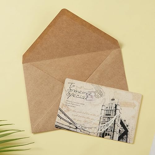 Vista 35 de Paquete de 50 sobres A6 para tarjetas de felicitación de 4 x 6, fiesta de cumpleaños, fotos, baby shower y tarjetas de invitación de boda, 6 1/2 x 4