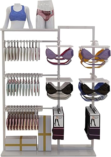 Household Products Tienda de ropa estantes comerciales Estante de exhibición de pie para ropa interior, calcetines, accesorios, bufandas, guantes,