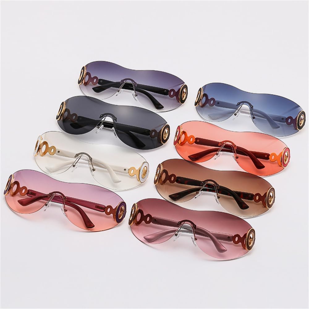 Oversized One Shield Sunglasses Women Men Sun Glasses Big Frame Goggles Shades Sport UV400