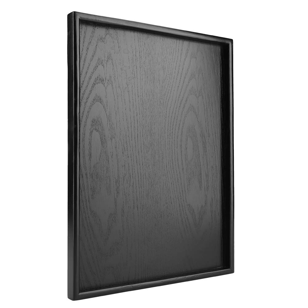 美品★10枚セット★業務用 黒いお盆 長方形トレー Amazon｜SILILUN 木製トレー お盆トレイ おしゃれ 長方形 漆塗り