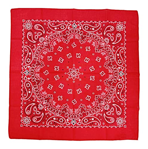 Image of Single Pack Bandanas 60s Premium Cotton Soft Thin Handfeel Large Handkerchief for Men and Women