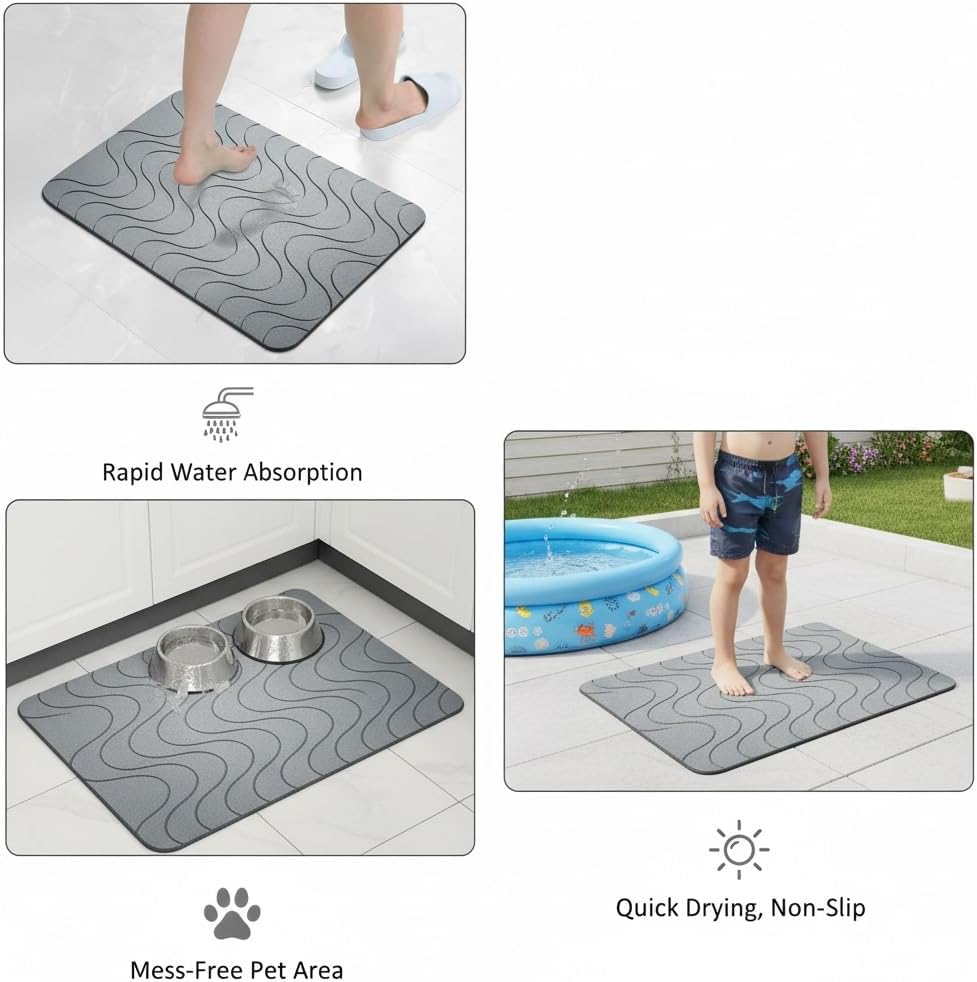 Luxurious Memory Foam Bathroom Soft Comfortable Non Slip Washable Bath Mats for Home Use Stylish Design for Bathroom