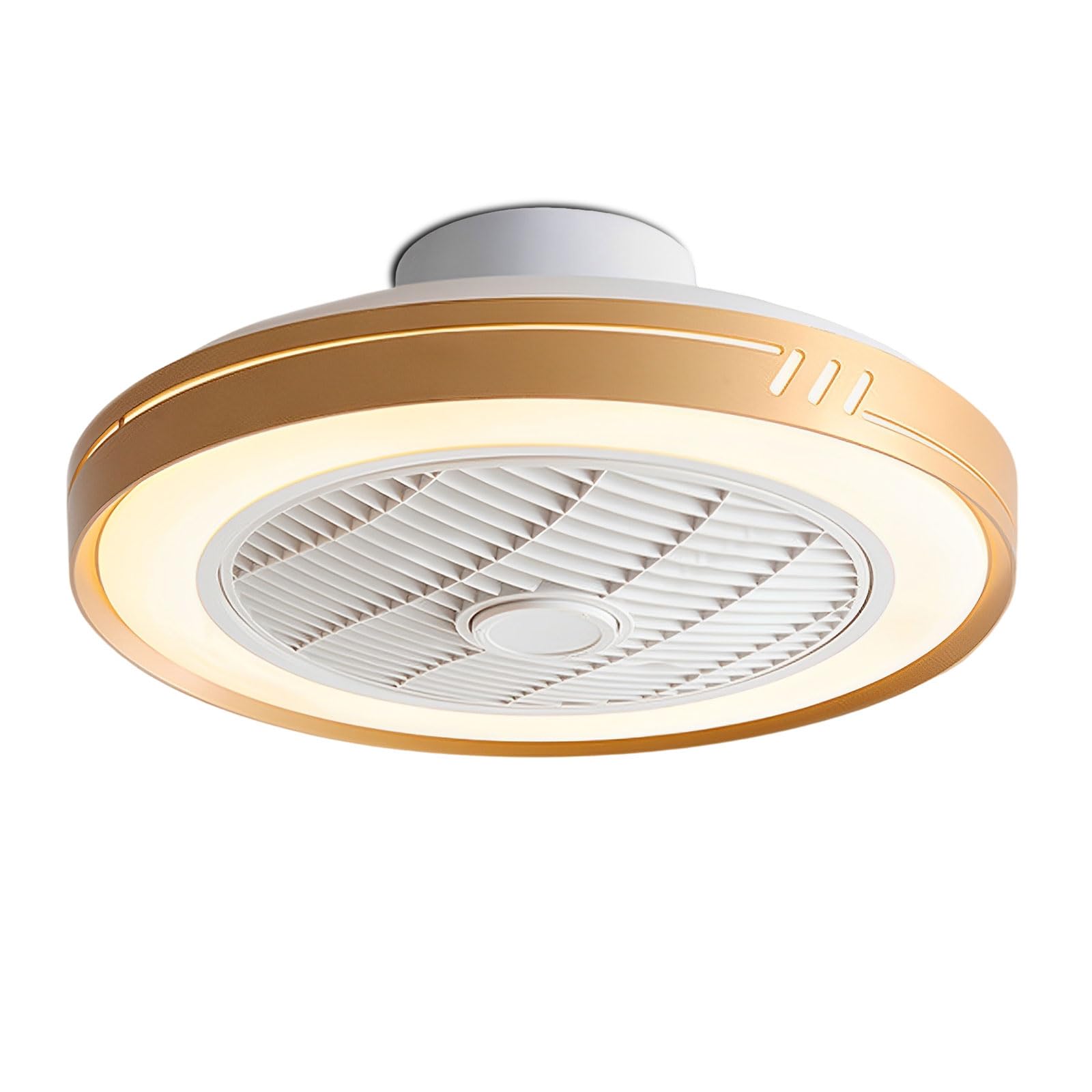 SXDMOUBK Dimmable LED Ceiling Light With Fan Low Profile Ceiling Fan With Light Smart Remote Ceiling Fan Light Flush Mount Small Ceiling Fans With Lights For Bedroom Kids Room Lounge