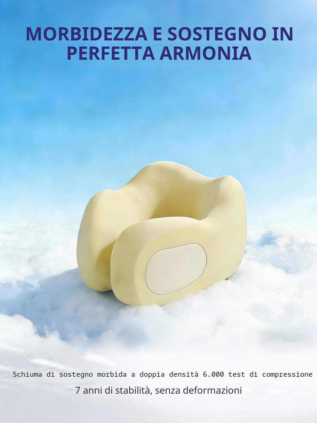 Cuscino da Viaggio per Aereo con Mascherina e Fascia di Supporto | Cuscino Cervicale per Voli e Viaggi su Strada, Supporto a 360° per testa, collo e mento, Accessorio Viaggio, Grigio & Rosso