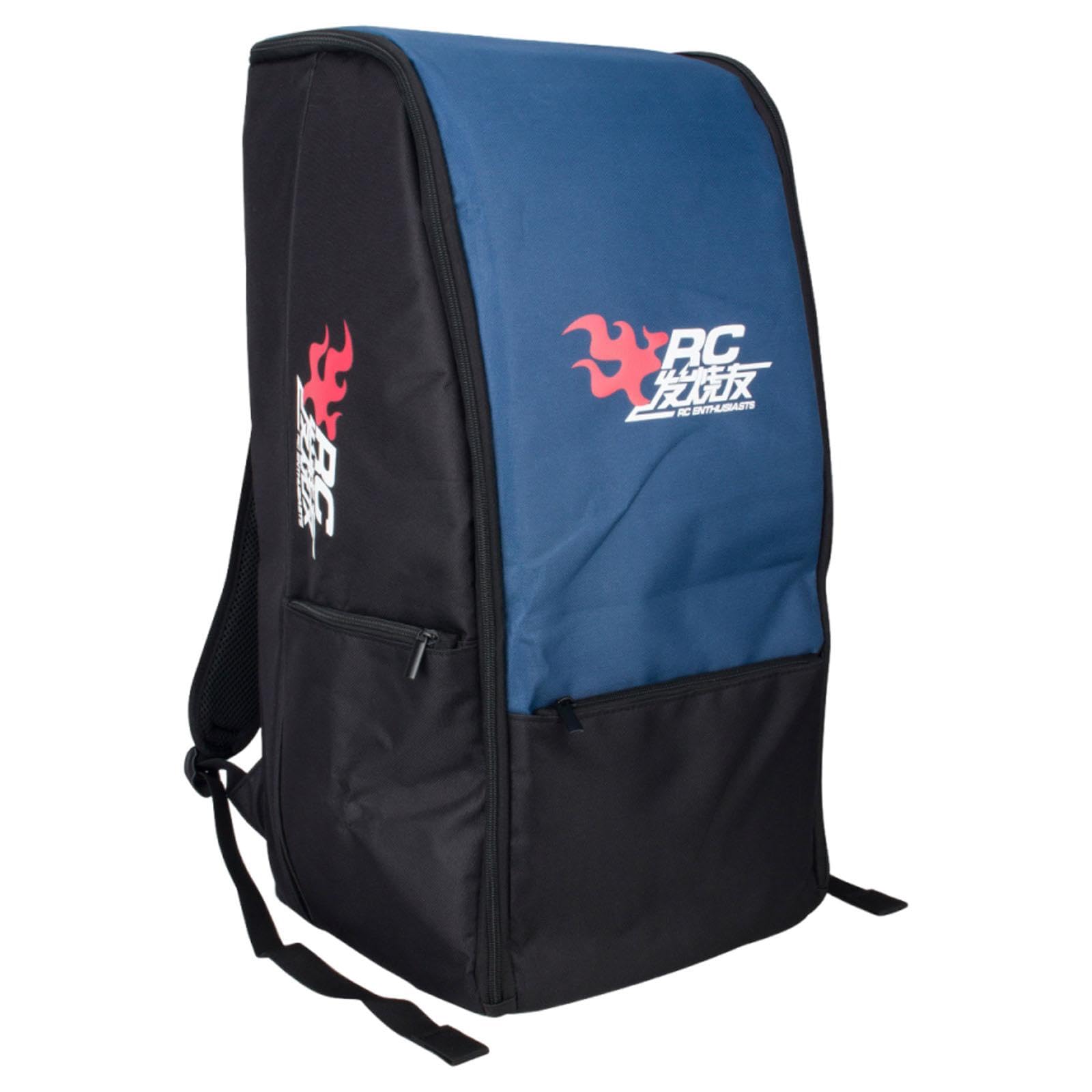 RC Car Mochila Organizador de Control Remoto Nylon Reforzado con Bolsillos Independientes Y Cremallera Robusta Adecuado para de Coches, Azul