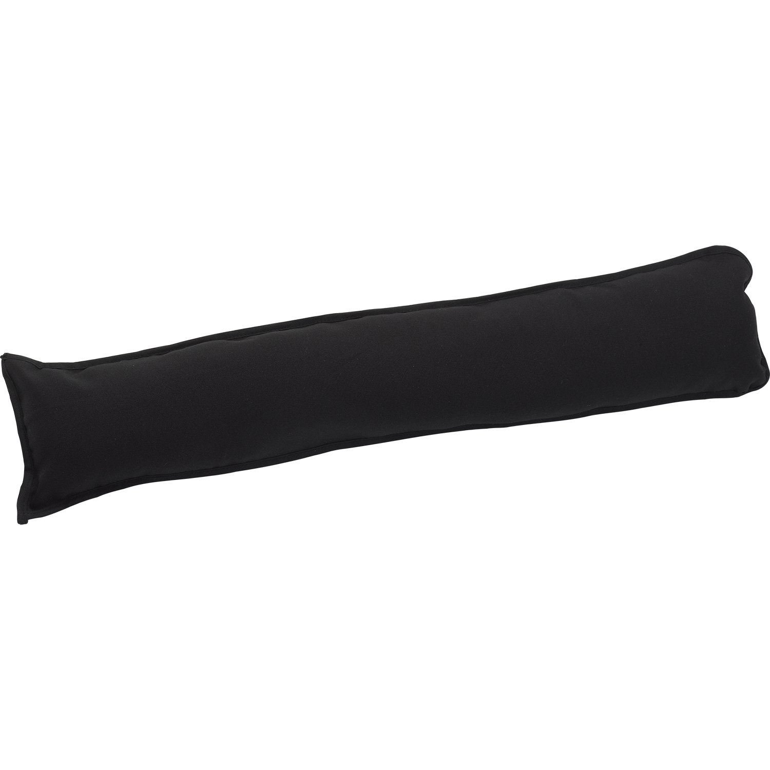 Downview Black Plain Fabric Draught Excluder Decorative Simple Door Or Window Draft Guard (Black)