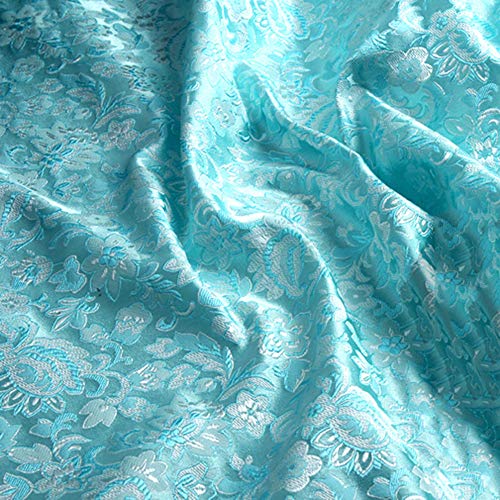 Tessuto Broccato di Raso Cinese Fiore da Ricamo