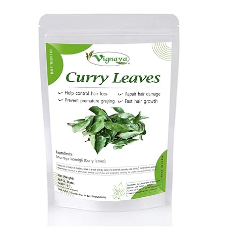 Herbal Dry Curry Leaves/Kari Patta/Whole Curry Leaf/Karuveppillai Dried Leaves - 100 Gm