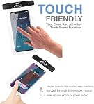 AiRunTech Waterproof Phone Pouch,Double Seal Phone Case for iPhone 17 16 15 14 13 12 Pro Max,Floating Bag for Pool Swimming Canoe Kayak Boating Paddle Board, Beach Camping Essentials Accessories