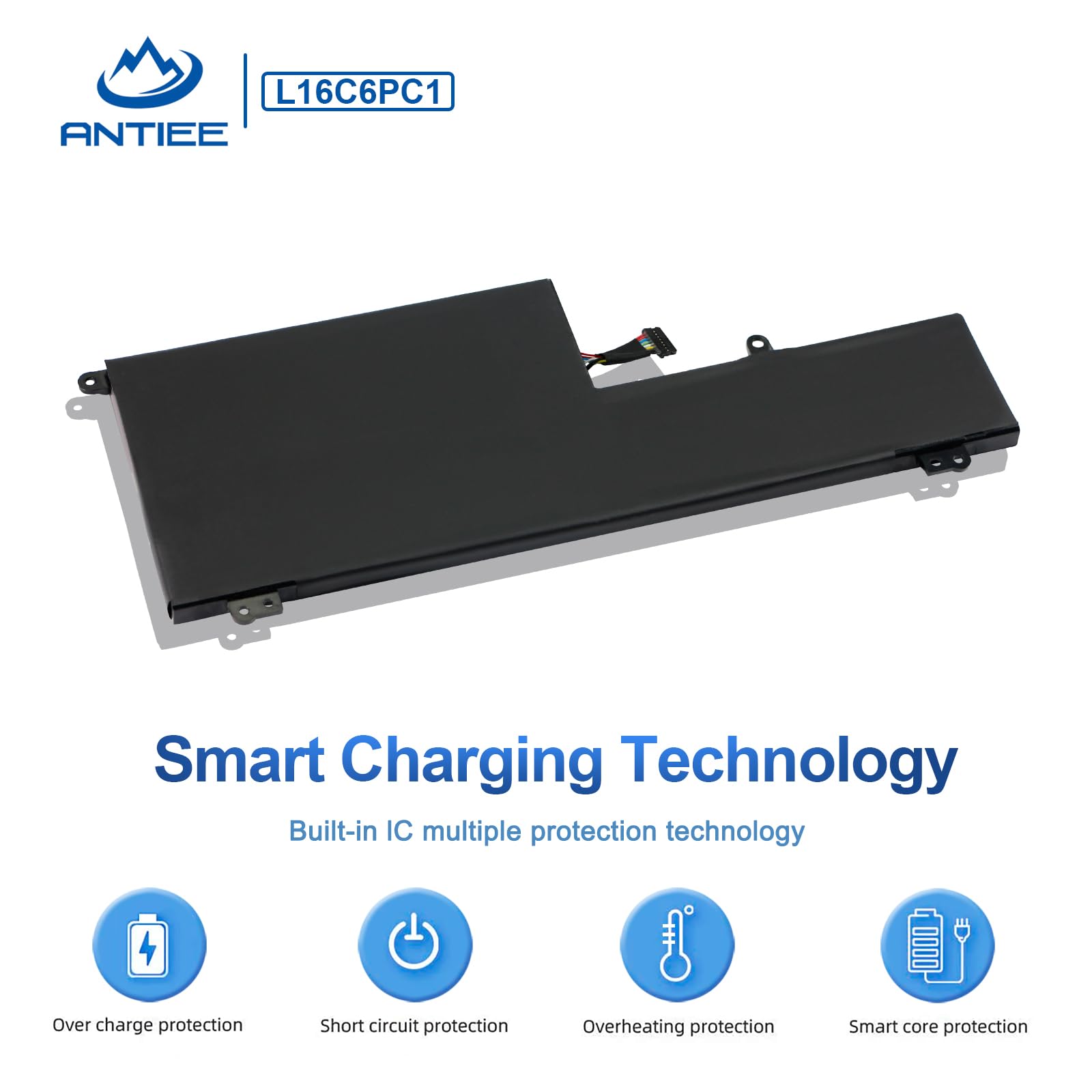 ANTIEE L16L6PC1 Laptop Batteria Compatibile con Yoga 720-15IKB 720-15IKB-80X7 720-15IKB-80X7005CGE 720-15IKB-80X70058GE Series Notebook L16M6PC1 L16C6PC1 5B10M537437444 5 5B1 0M53743 5B10M53744