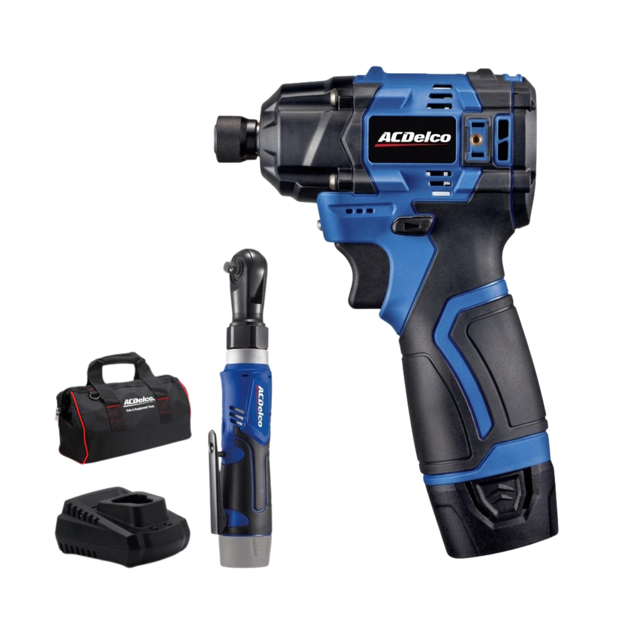 Clé à cliquet 12 V Li-Ion ACDelco ARW1209-K15 et visseuse à percussion G12