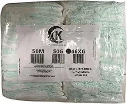 Fralda Geriátrica Adulto Segunda Linha Com 50 Unidades Tamanho M G XG Incontinência Moderada (X-Grande)