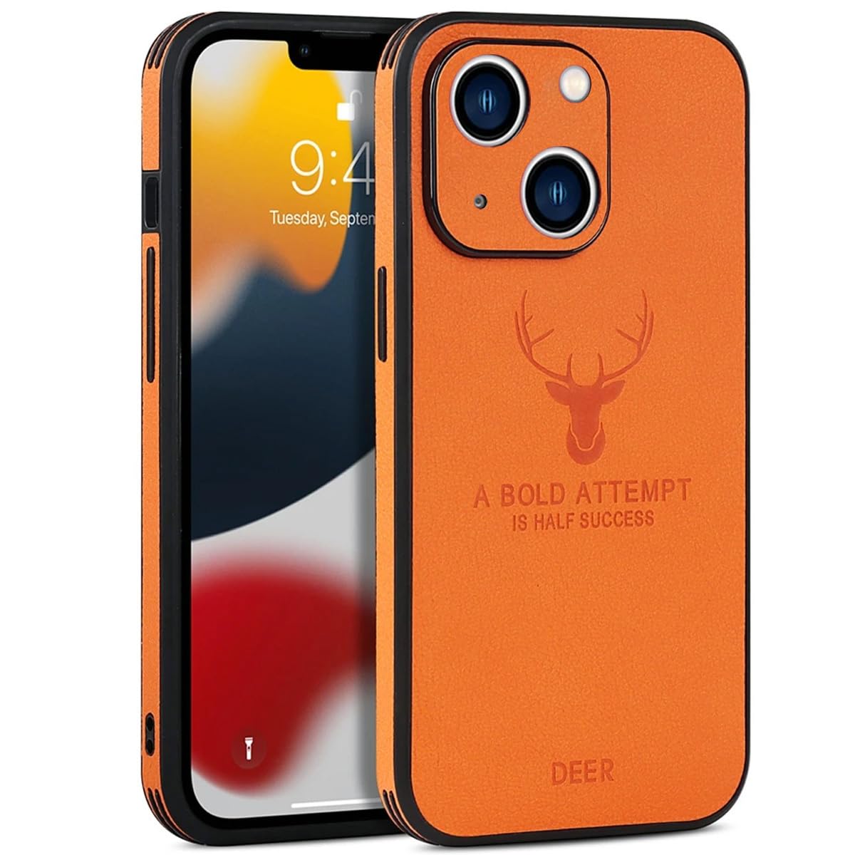 Amazon.co.jp: 【MIKKA】Case for iPhone 13, PU Leather, Drop Proof