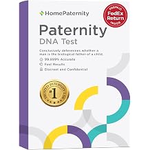 HomePaternity DNA Paternity Testing for Child and Father, FedEx Return, Over 99.99% Confidence, All Fees Included, Fast Results
