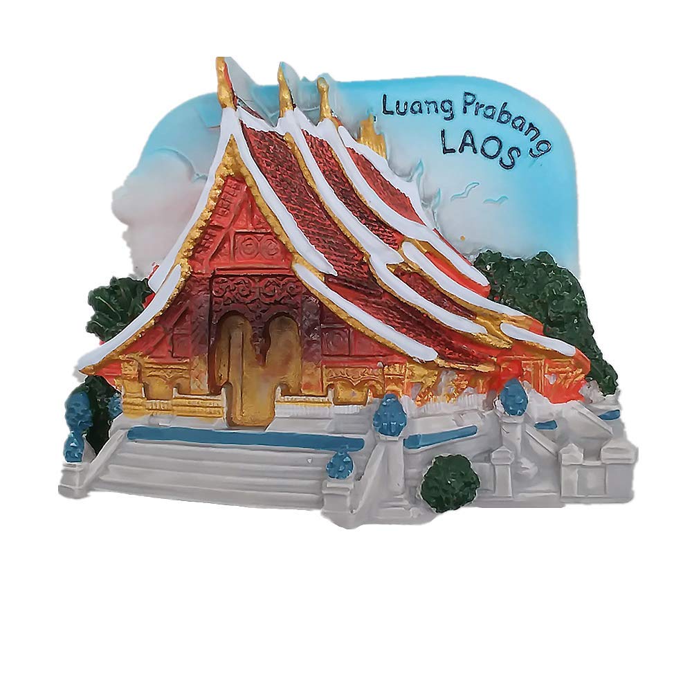 Luang Prabang Laos 3D Fridge Magnet Travel Souvenir Gift Home Kitchen Decoration Magnetic Sticker Laos Refrigerator Magnet Collection