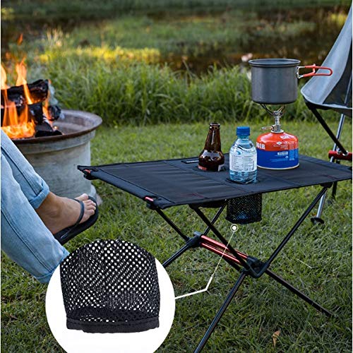 Lhllhl Picnic Table Collapsible Roll Up Portable Outdoor Foldable Fishing Table Ultralight Aluminum Folding Camping Table #TOP1