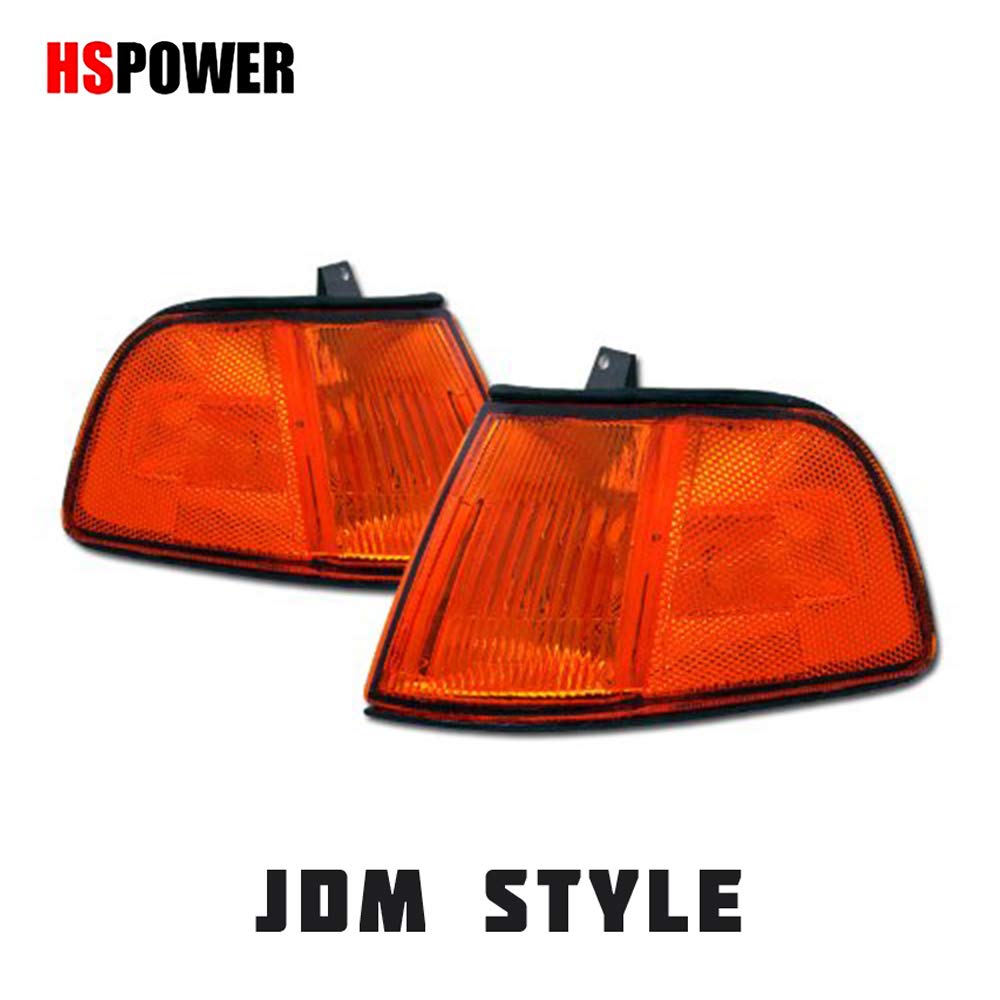 HS Power Black Clear Corner Lights Compatible with 1994-2000 Chevy C10 C/K Truck/SUV Signal Parking Lamps YD