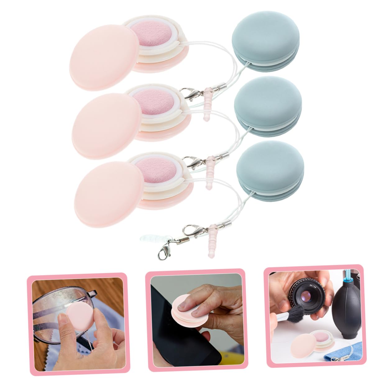 Healeved Piezas toallita limpiadora de macarrones de pantalla de computadora electrónico screen cleaner limpiador pantalla gafas teléfonos inteligentes limpiador de vidrio paño