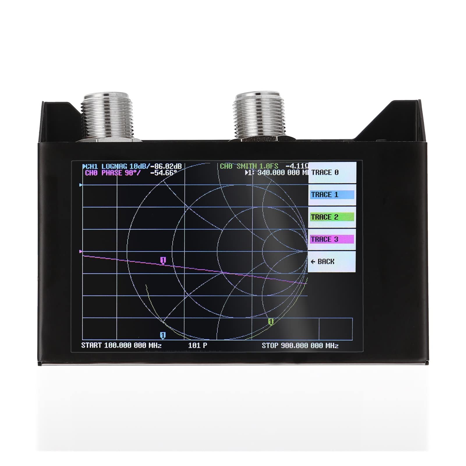 Spektrumanalysatoren 3G -Vektor -Netzwerkanalysator 4,0 Zoll Berührungsbildschirm SAA-2N VNA V2 Antennenanalysator Shortwave HF VHF UHF Messung der S -Parameter, Spannungswellenverhältnis