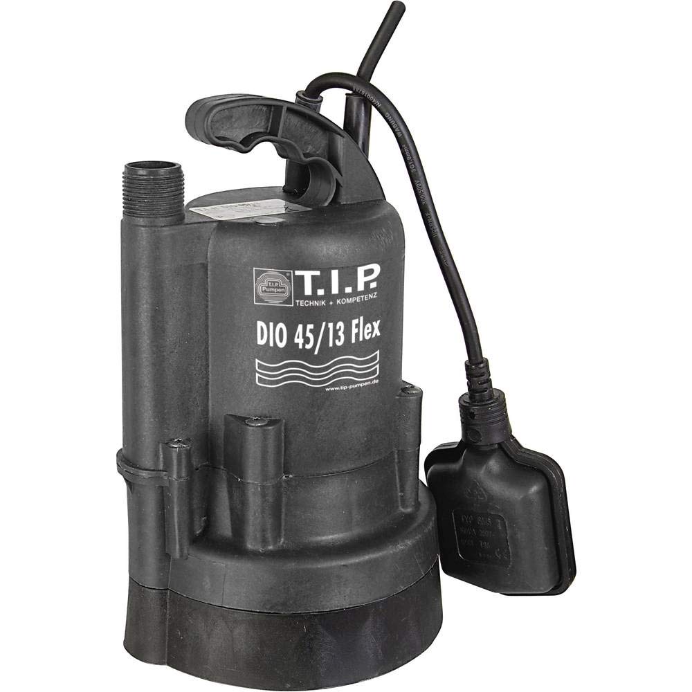T.I.P. Pompa zanurzeniowa - Pompa do beczki na deszczówkę (2 700 l/h, regulator przepływu, 13 m, 1,3 bar, klamra, teleskopowa rura wznośna) DIO 45/13 flex