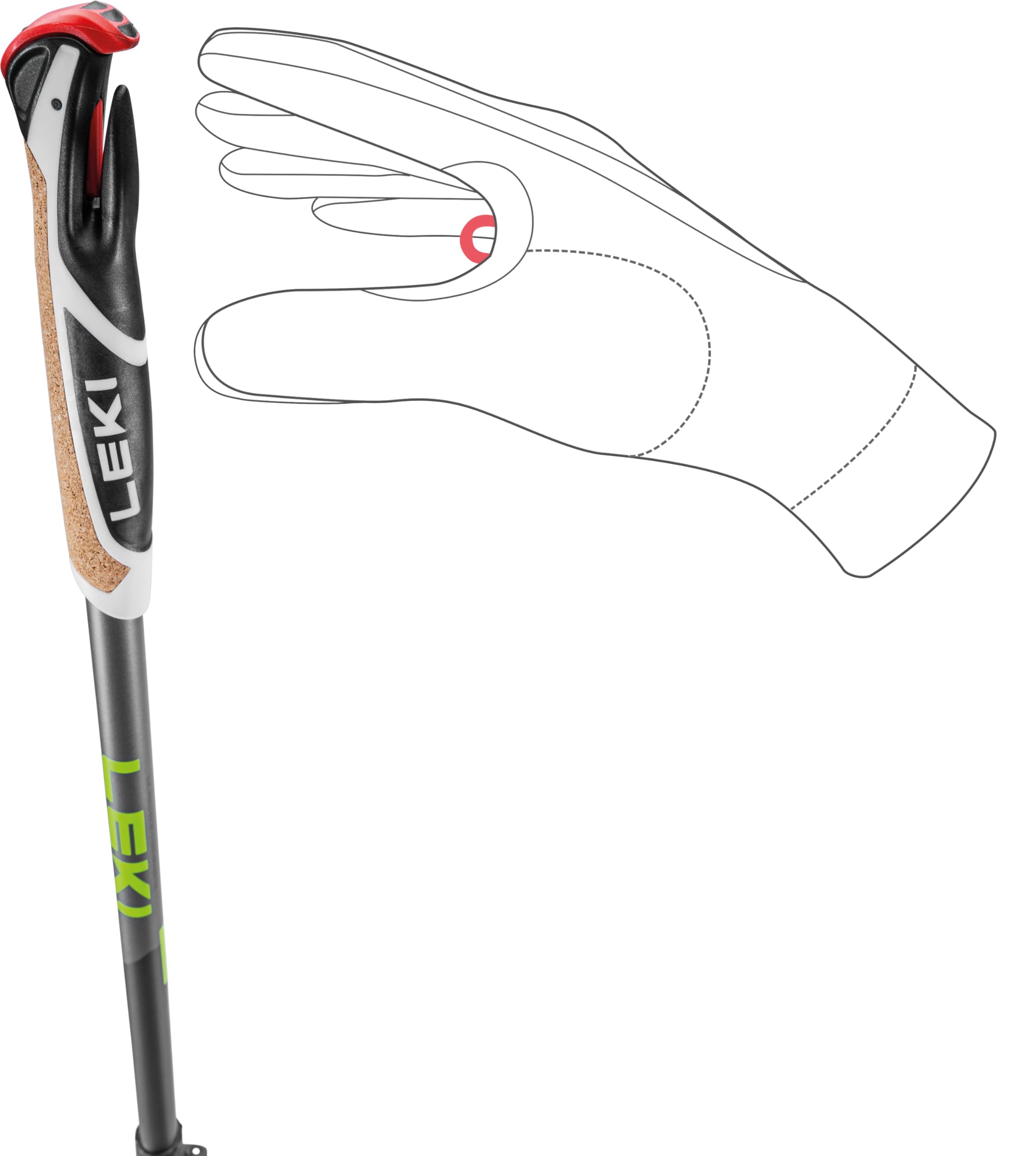 LEKI Spin Shark SL bastoncini