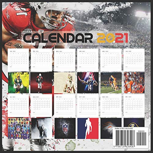 Nfl Football Calendar 2021: Nfl American Football Calendar And Glossy